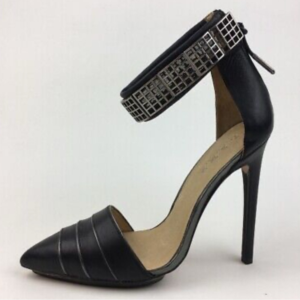 L.A.M.B. Black Heels with Sleek Design